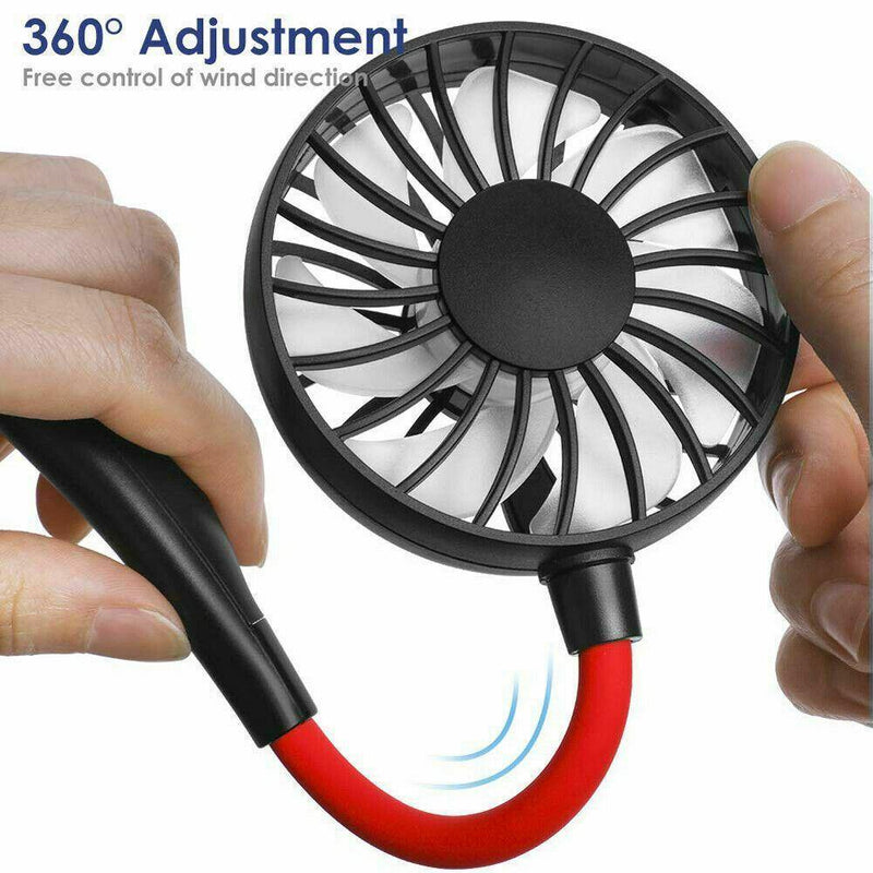 High Speed Portable Neck Fan - USB Red Chaos