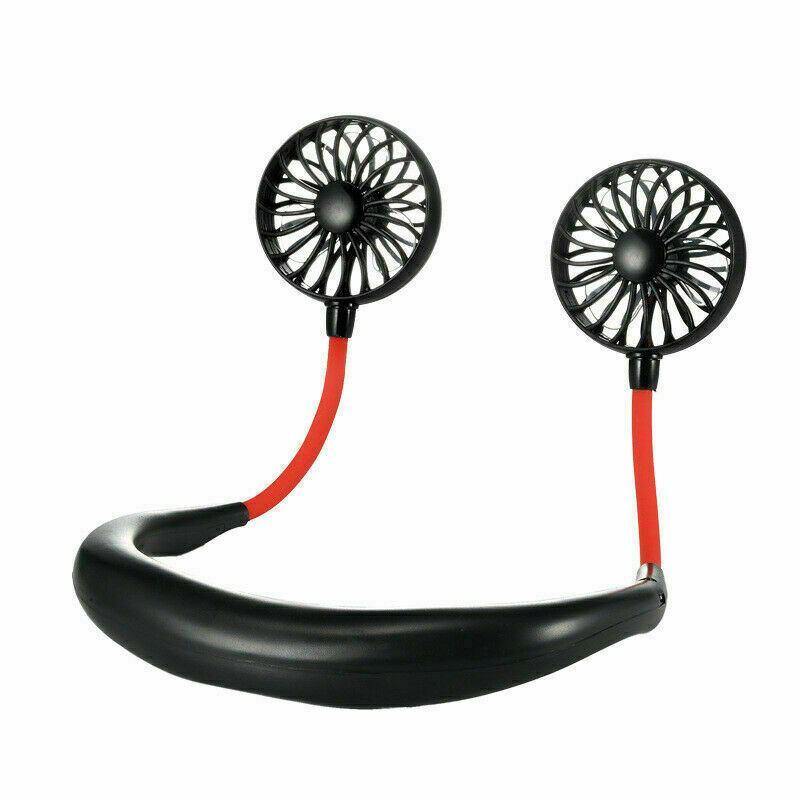 High Speed Portable Neck Fan - USB Red Chaos