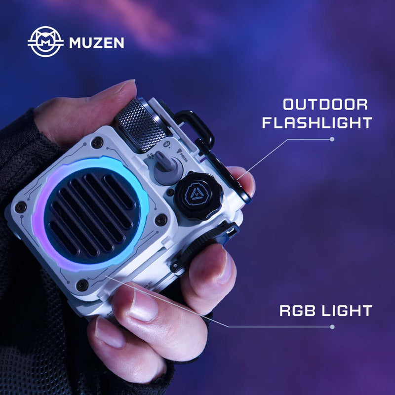 MUZEN Cyber Cube RGB Bluetooth Speaker (W Flashlight) FyreFly Sky