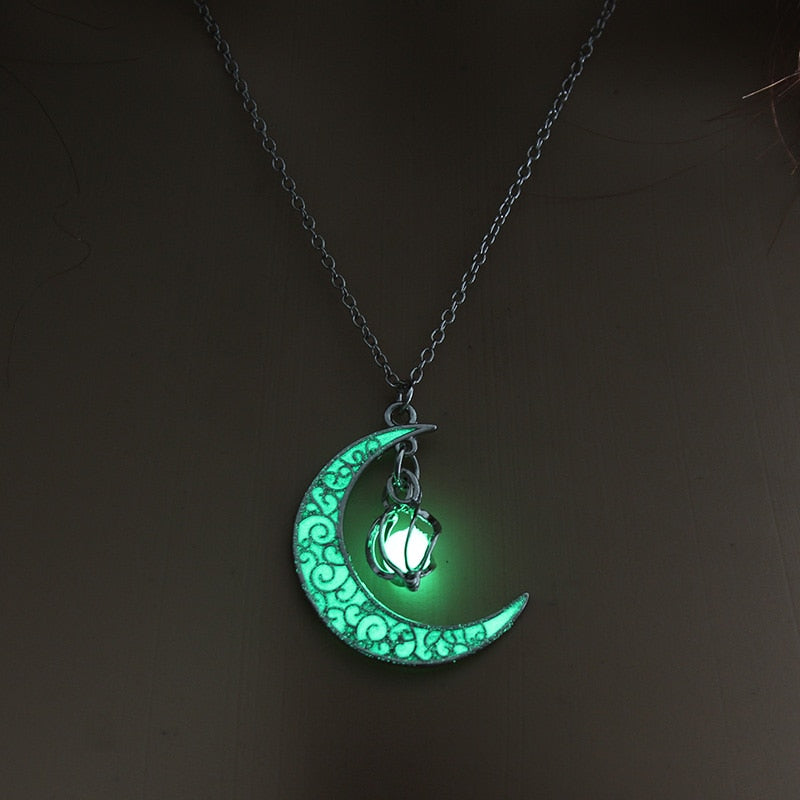 Moon Glowing Charm Pendants FyreFly Sky