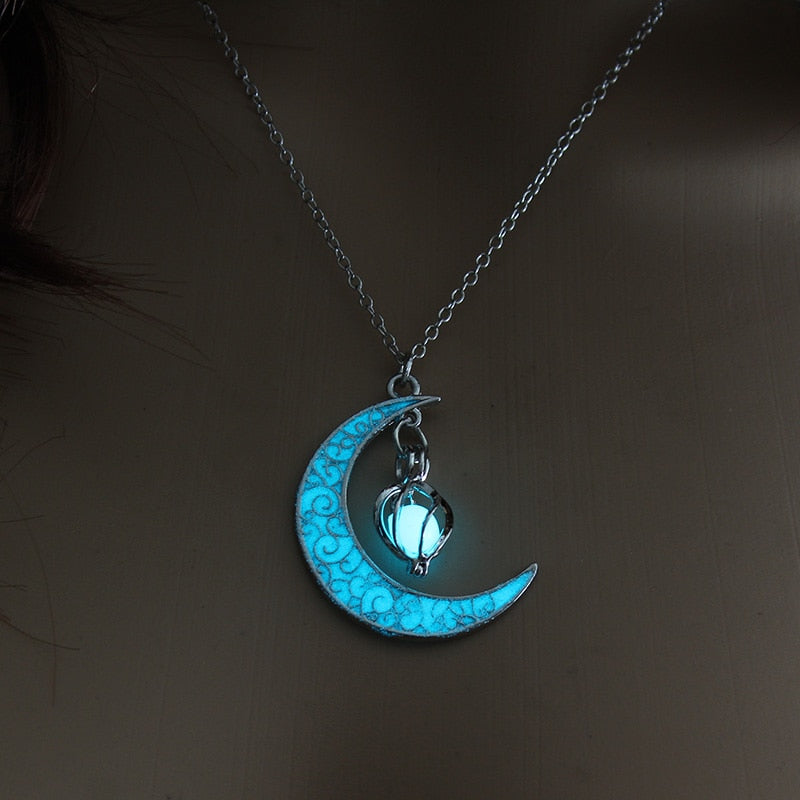 Moon Glowing Charm Pendants FyreFly Sky