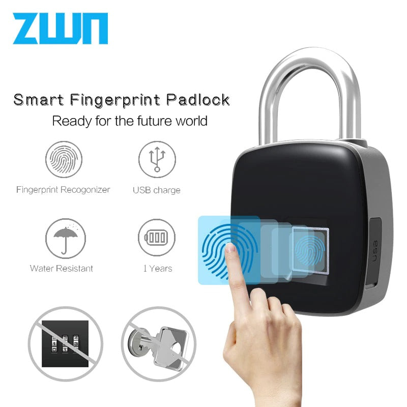 Smart Electronic Fingerprint Lock FyreFly Sky