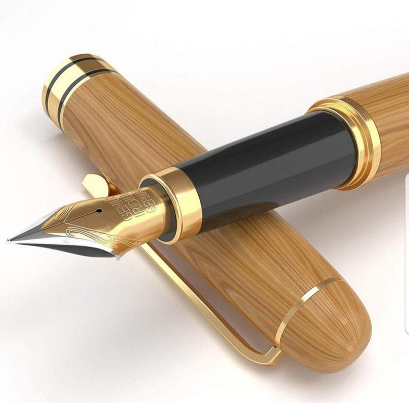 Beautiful Wooden Fountain Pen FyreFly Sky