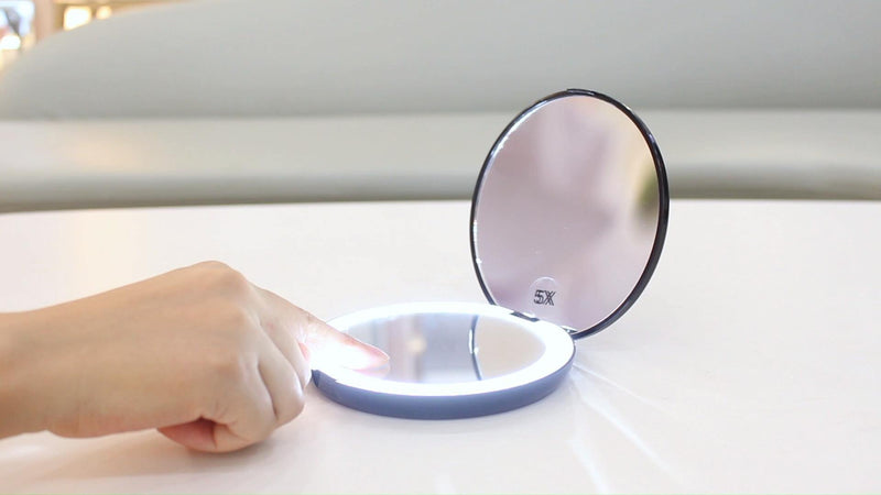 LED Pocket Makeup Mirror FyreFly Sky