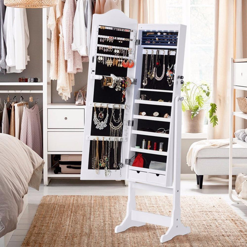 Modern Full Length Jewelry Cabinet Mirror FyreFly Sky