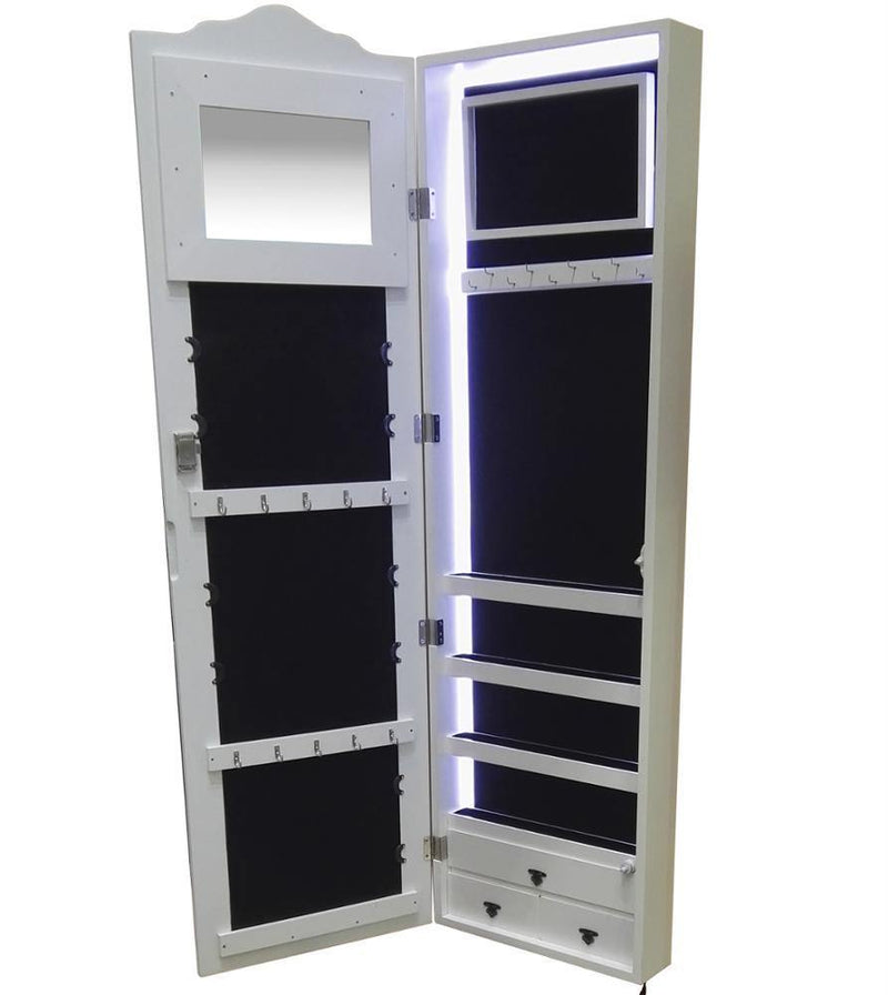 Modern Full Length Jewelry Cabinet Mirror FyreFly Sky