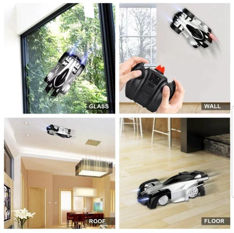 RC Wall Climbing Car w Dazzling Headlights FyreFly Sky