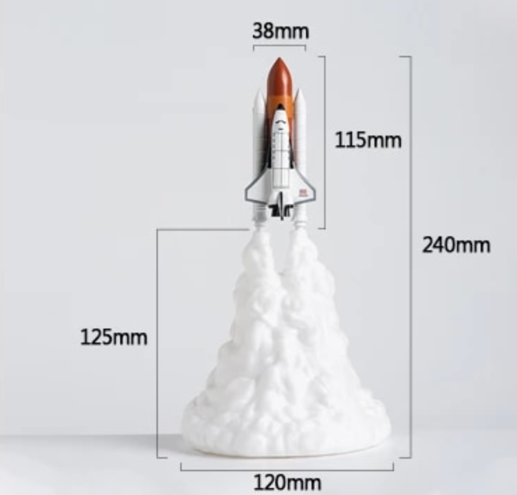 Space Shuttle Lamp and Moon lamps FyreFly Sky