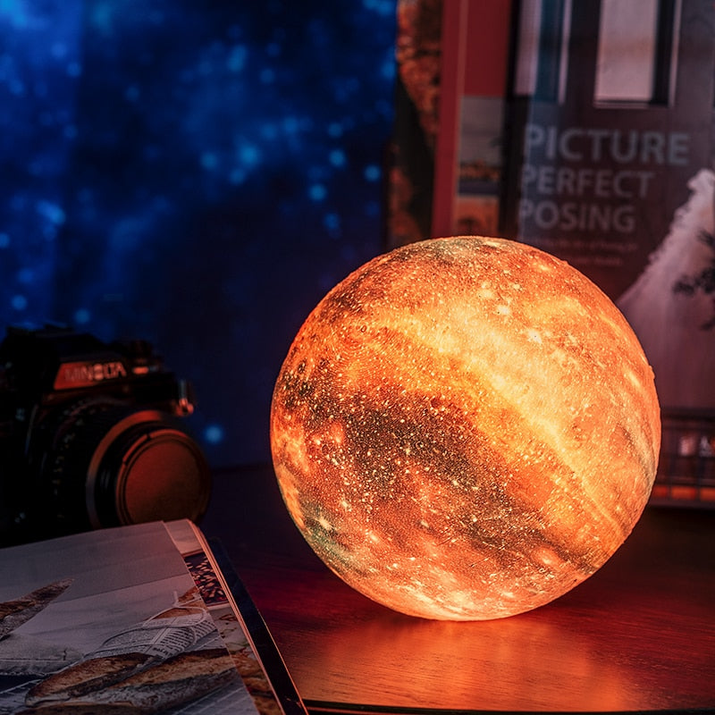 3D Print Color Changing Moon Lamp FyreFly Sky