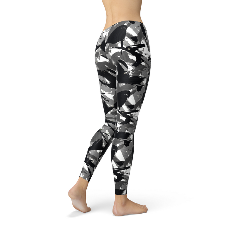 Urban Camo Leggings Maroon Sooty