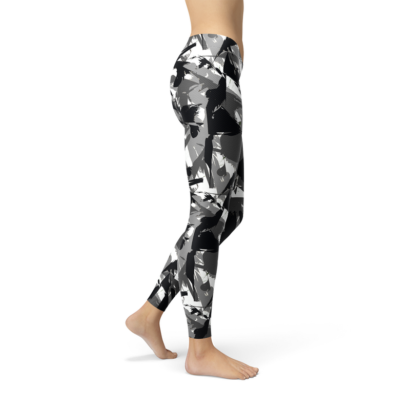 Urban Camo Leggings Maroon Sooty