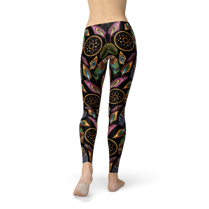 Dreamcatcher Leggings Maroon Sooty