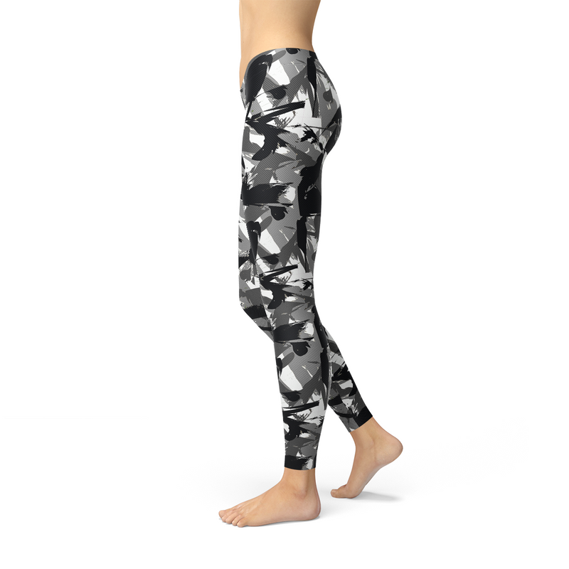 Urban Camo Leggings Maroon Sooty