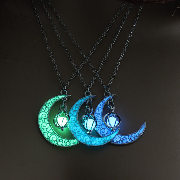 Moon Glowing Charm Pendants FyreFly Sky