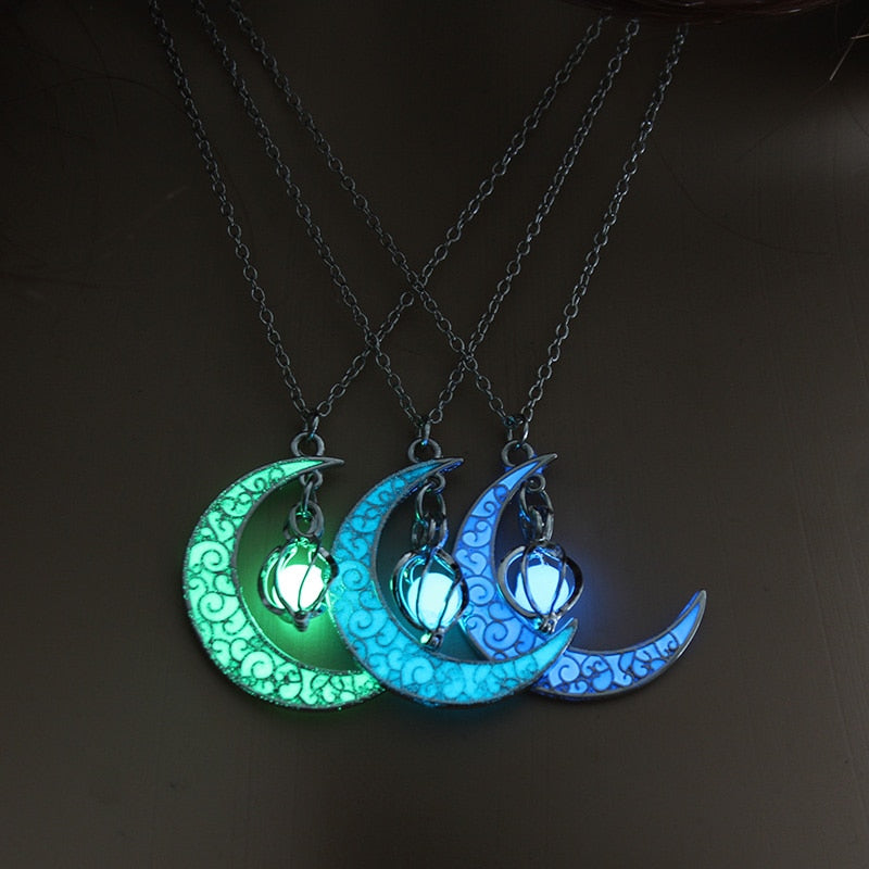 Moon Glowing Charm Pendants FyreFly Sky