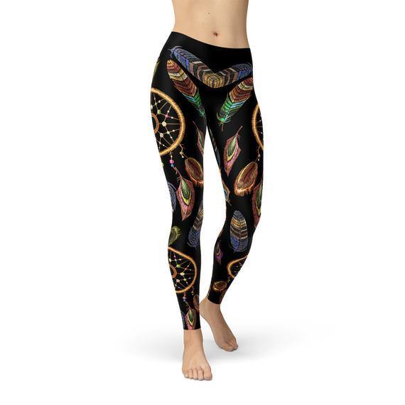 Dreamcatcher Leggings Maroon Sooty