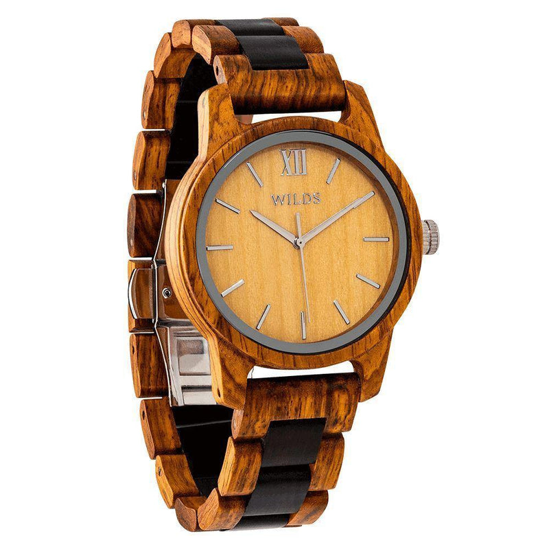 Unisex Ambila Wooden Timepiece Violet Millie