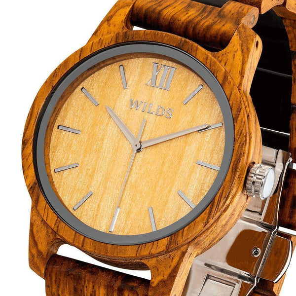 Unisex Ambila Wooden Timepiece Violet Millie